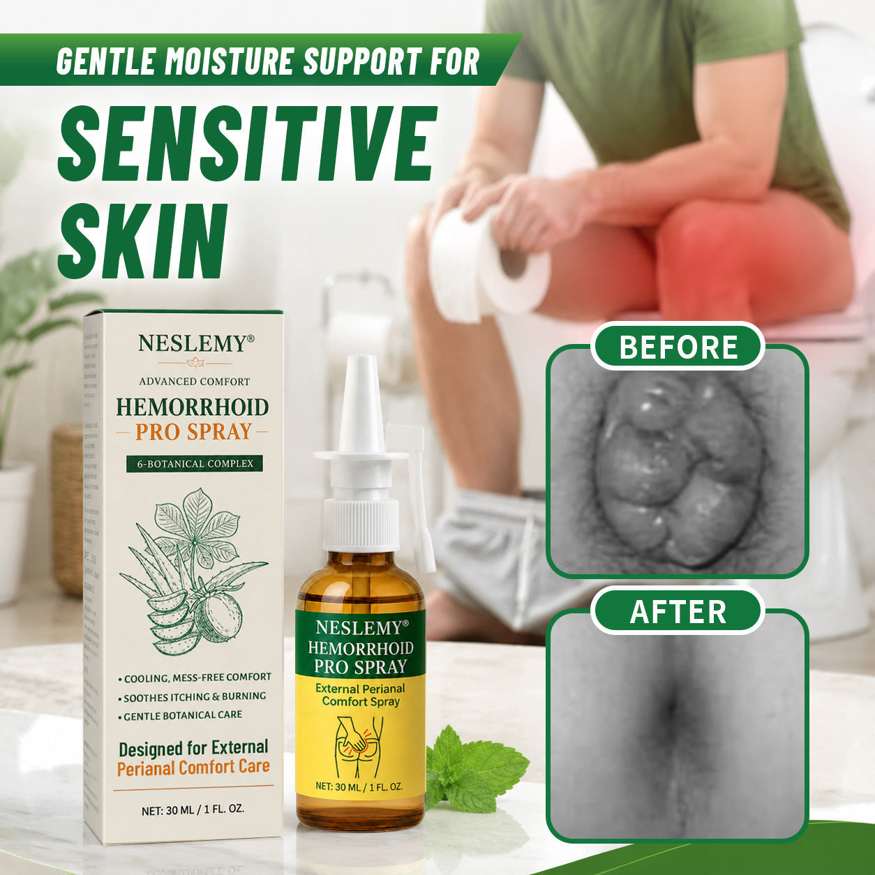 NESLEMY® Advanced Comfort Hemorrhoid PRO Spray