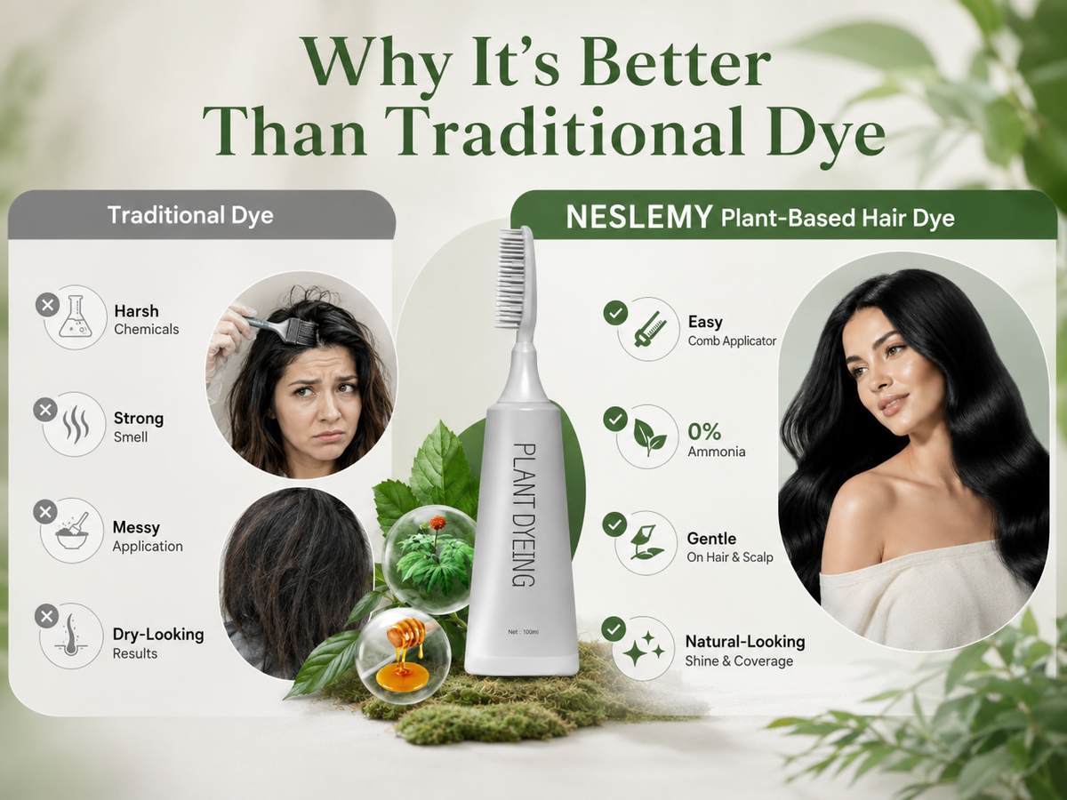 š¢š¢Buy 1 Get 1 Free ā Last Day! ā°Plant-Based Comb Hair Dye