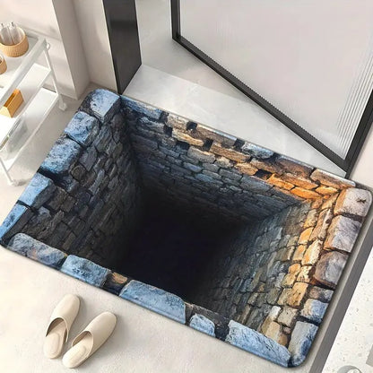 Endless Abyss 3D Optical Illusion Non-Slip Doormat – Vivid HD Print 🔥
