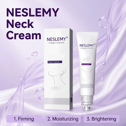 Roller Massage Neck Cream 🧴 Collagen & Hyaluronic Acid | Firms Neck, Reduces Wrinkles & Double Chin