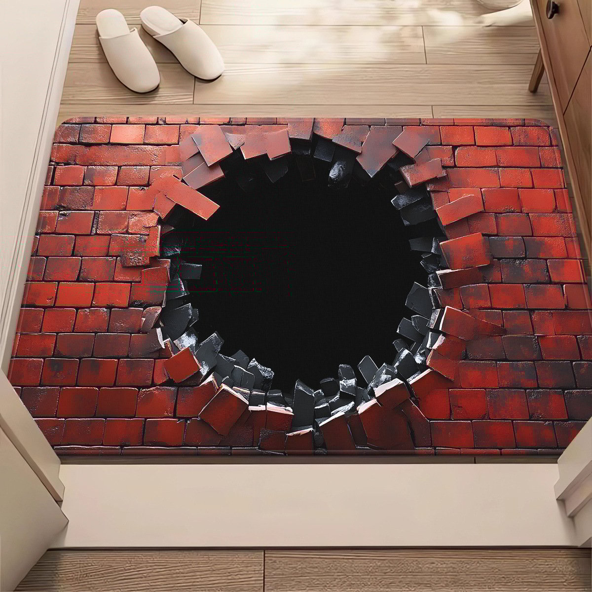 Endless Abyss 3D Optical Illusion Non-Slip Doormat – Vivid HD Print 🔥