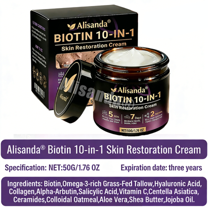 Made and Shipped from Canada ✨Alisanda® Biotin 10-in-1 Skin Restoration Cream 🔥