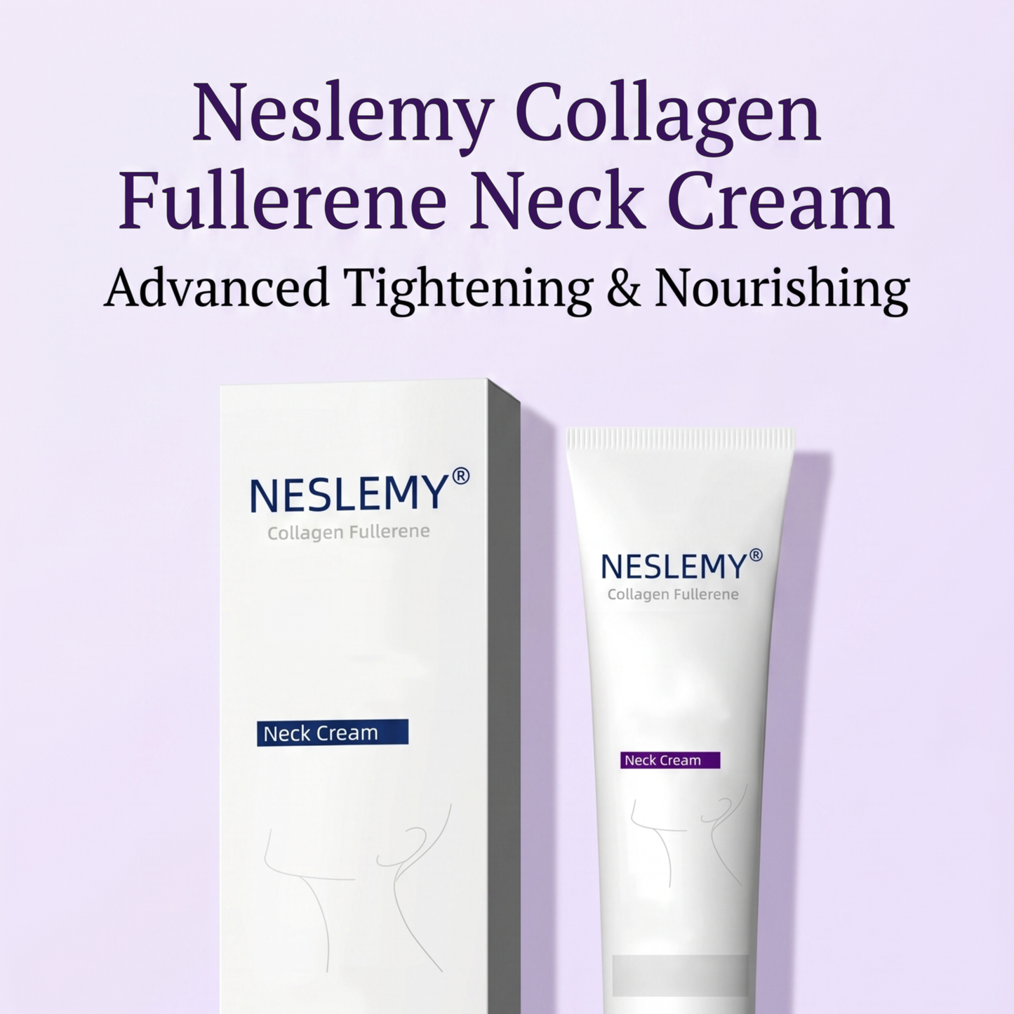 Roller Massage Neck Cream 🧴 Collagen & Hyaluronic Acid | Firms Neck, Reduces Wrinkles & Double Chin