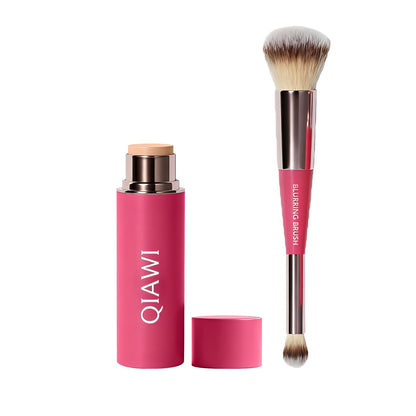 🌸 2026 Spring Glow Sale –QIAWI Peptide Blur Stick Foundation with Brush