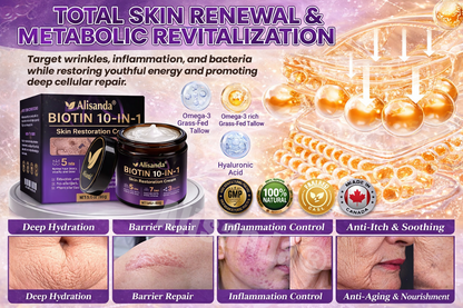 Made and Shipped from Canada ✨Alisanda® Biotin 10-in-1 Skin Restoration Cream 🔥