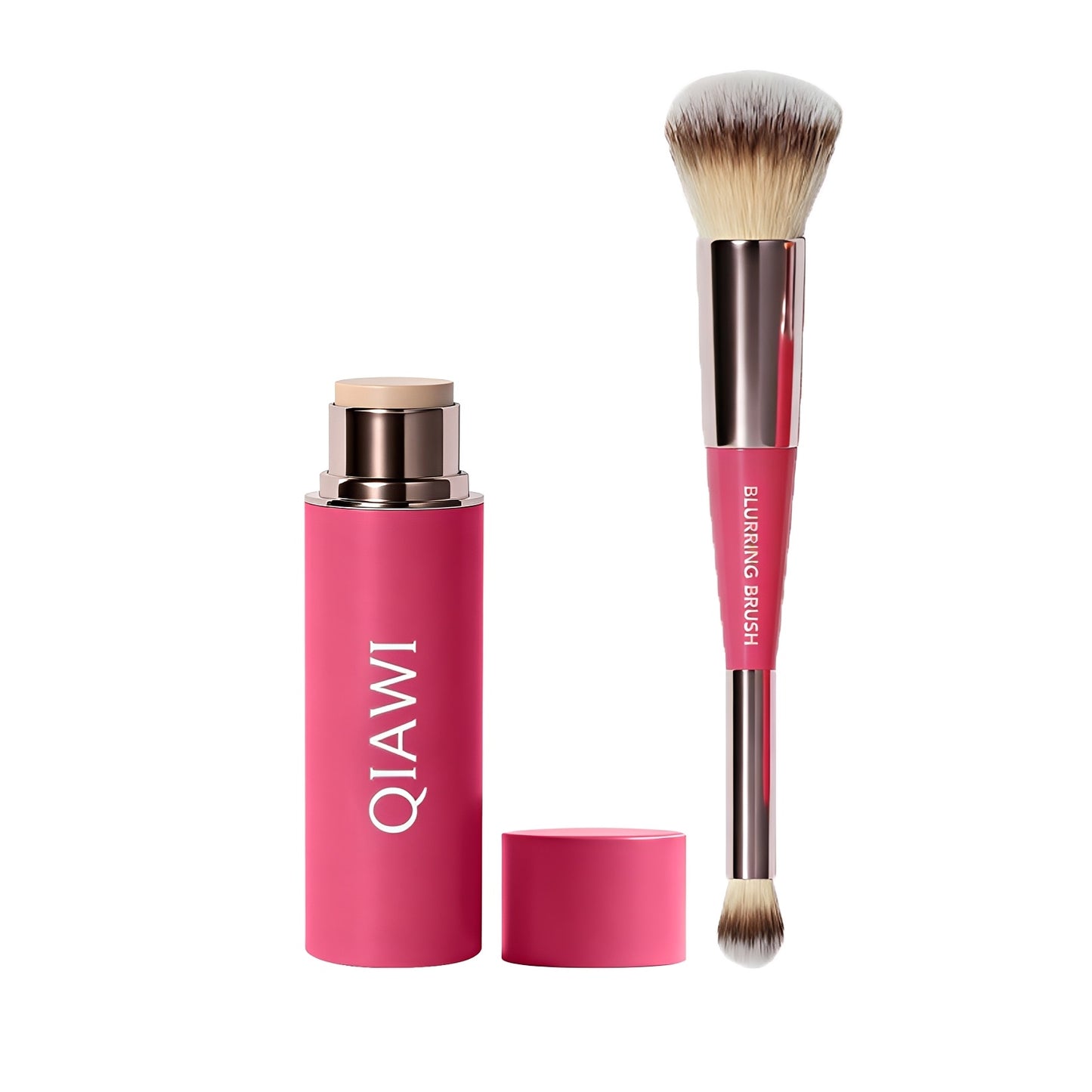 🌸 2026 Spring Glow Sale –QIAWI Peptide Blur Stick Foundation with Brush