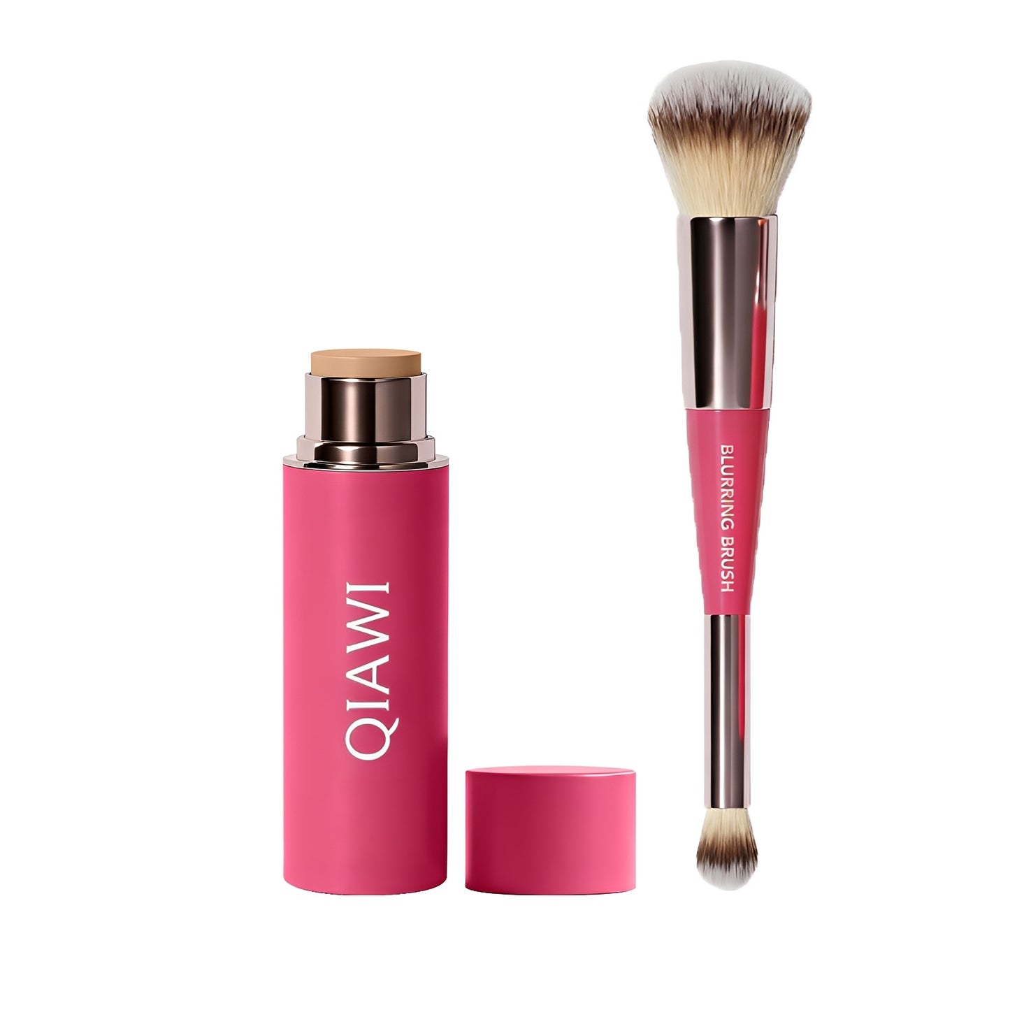 🌸 2026 Spring Glow Sale –QIAWI Peptide Blur Stick Foundation with Brush