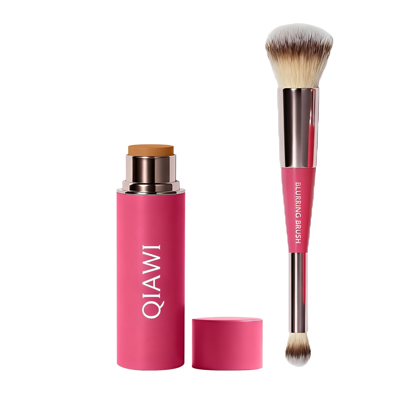 🌸 2026 Spring Glow Sale –QIAWI Peptide Blur Stick Foundation with Brush
