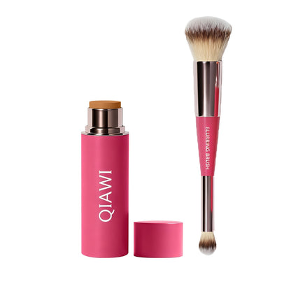 🌸 2026 Spring Glow Sale –QIAWI Peptide Blur Stick Foundation with Brush