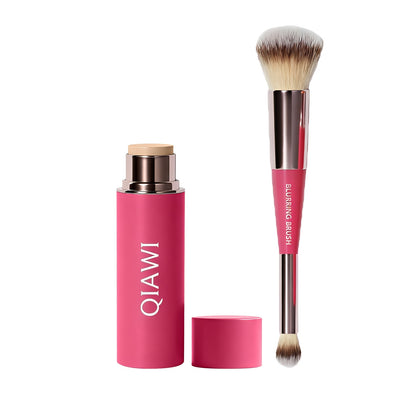 🌸 2026 Spring Glow Sale –QIAWI Peptide Blur Stick Foundation with Brush
