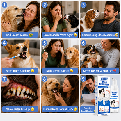 🔥Last day - buy 2 get 1 free NESLEMY✨ Pet Dental Tartar Care Spray for Dogs & Cats