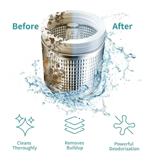 NESLEMY-Friendly Washing Machine Cleaner Tablets – Deep Clean Washer Odors, Residue & Pet Hair Buildup-RH
