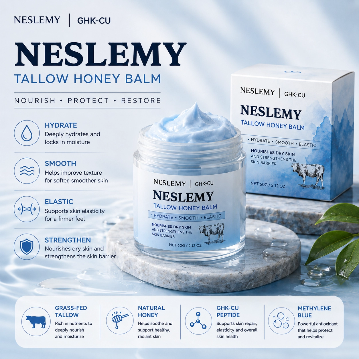 Last day⏰Buy 1 Get1 Free🔥NESLEMY-Tallow Peptide Cream