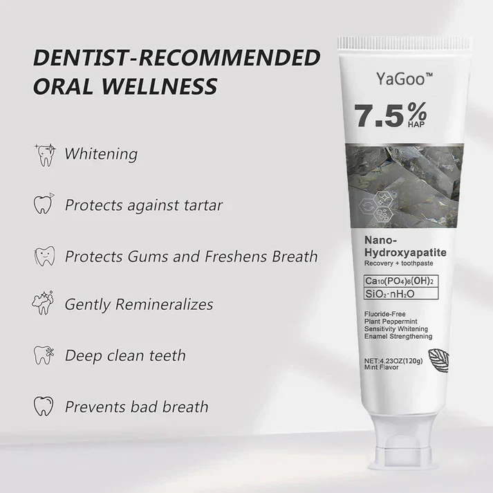 🔥Ends Tonight: Get 40% OFF Before It’s Gone!🎁 Fluoride-Free Hydroxyapatite Toothpaste for Whitening & Sensitive Enamel Care