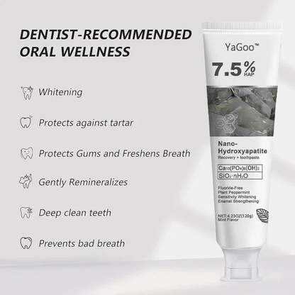 🔥Ends Tonight: Get 40% OFF Before It’s Gone!🎁 Fluoride-Free Hydroxyapatite Toothpaste for Whitening & Sensitive Enamel Care