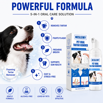 🔥Last day - buy 2 get 1 free NESLEMY✨ Pet Dental Tartar Care Spray for Dogs & Cats