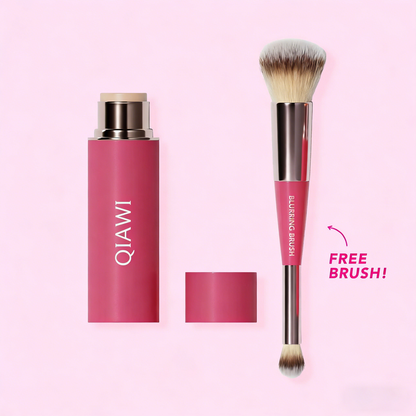 🌸 2026 Spring Glow Sale –QIAWI Peptide Blur Stick Foundation with Brush