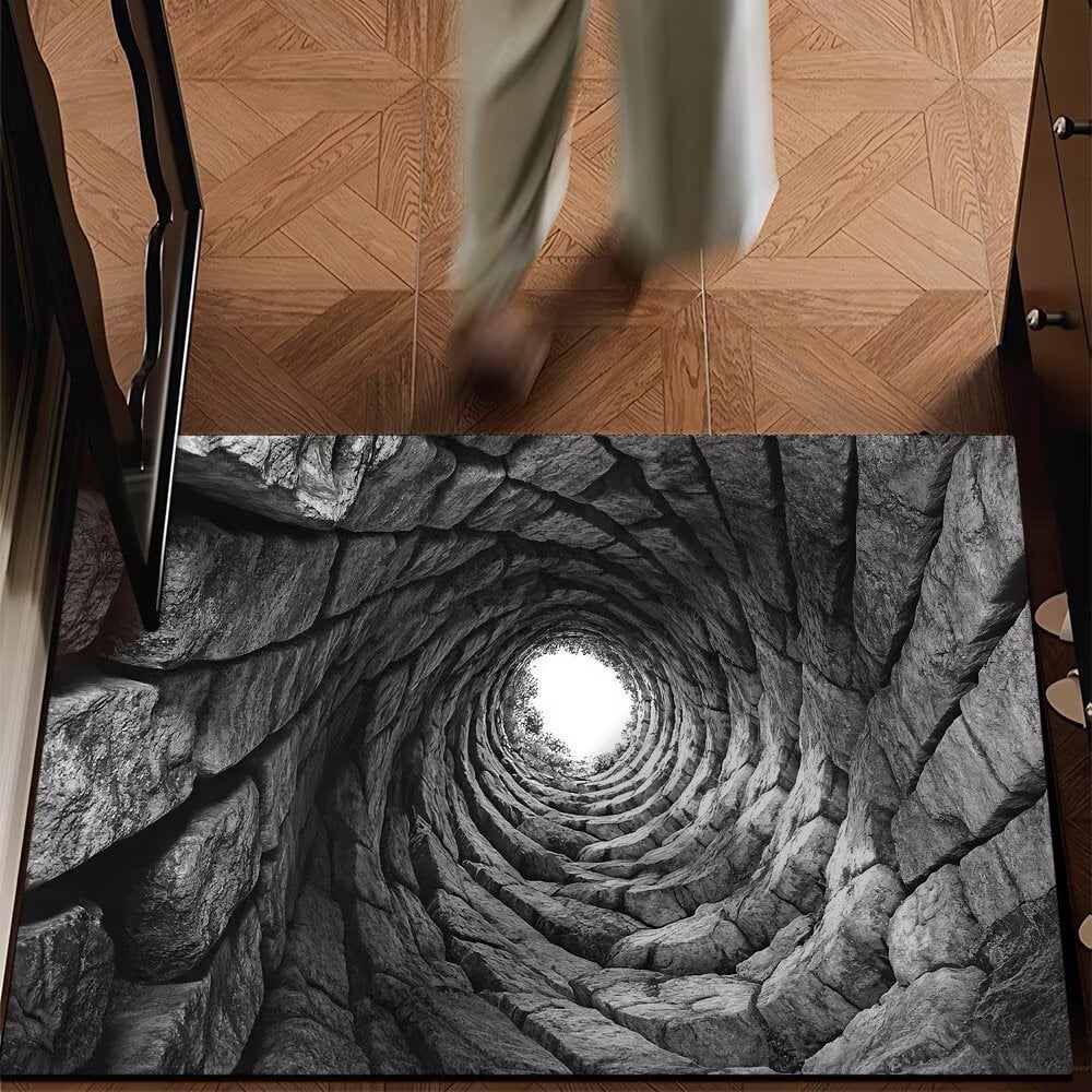 Endless Abyss 3D Optical Illusion Non-Slip Doormat – Vivid HD Print 🔥