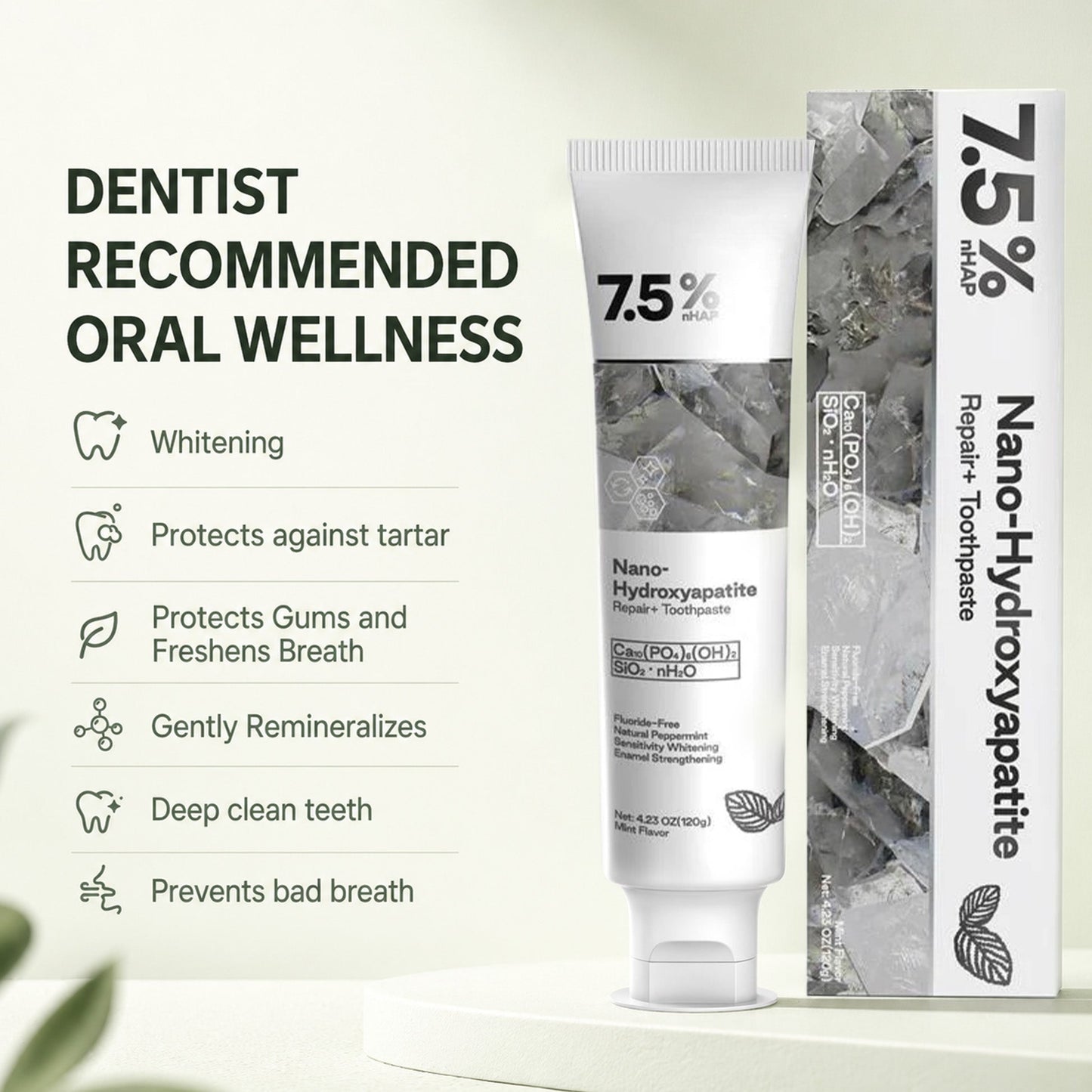 ⏰Last day-Buy 1 Get1 Free🔥NESLEMY-Hydroxyapatite Whitening Toothpaste