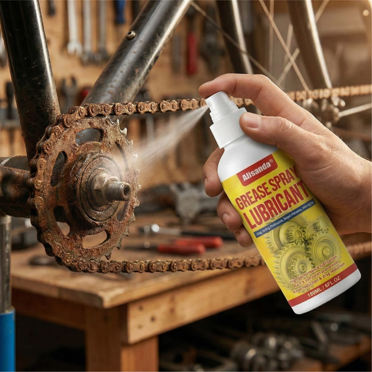 Upgraded Version🔥Anti-Rust Lubricant Spray & Rust Remover-180ML