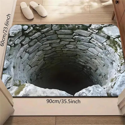 Endless Abyss 3D Optical Illusion Non-Slip Doormat – Vivid HD Print 🔥
