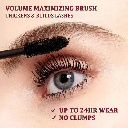 7D Waterproof Mascara - 24H Long Lasting Volume & Curl, Smudge-Proof Lift for Natural False Lash Look