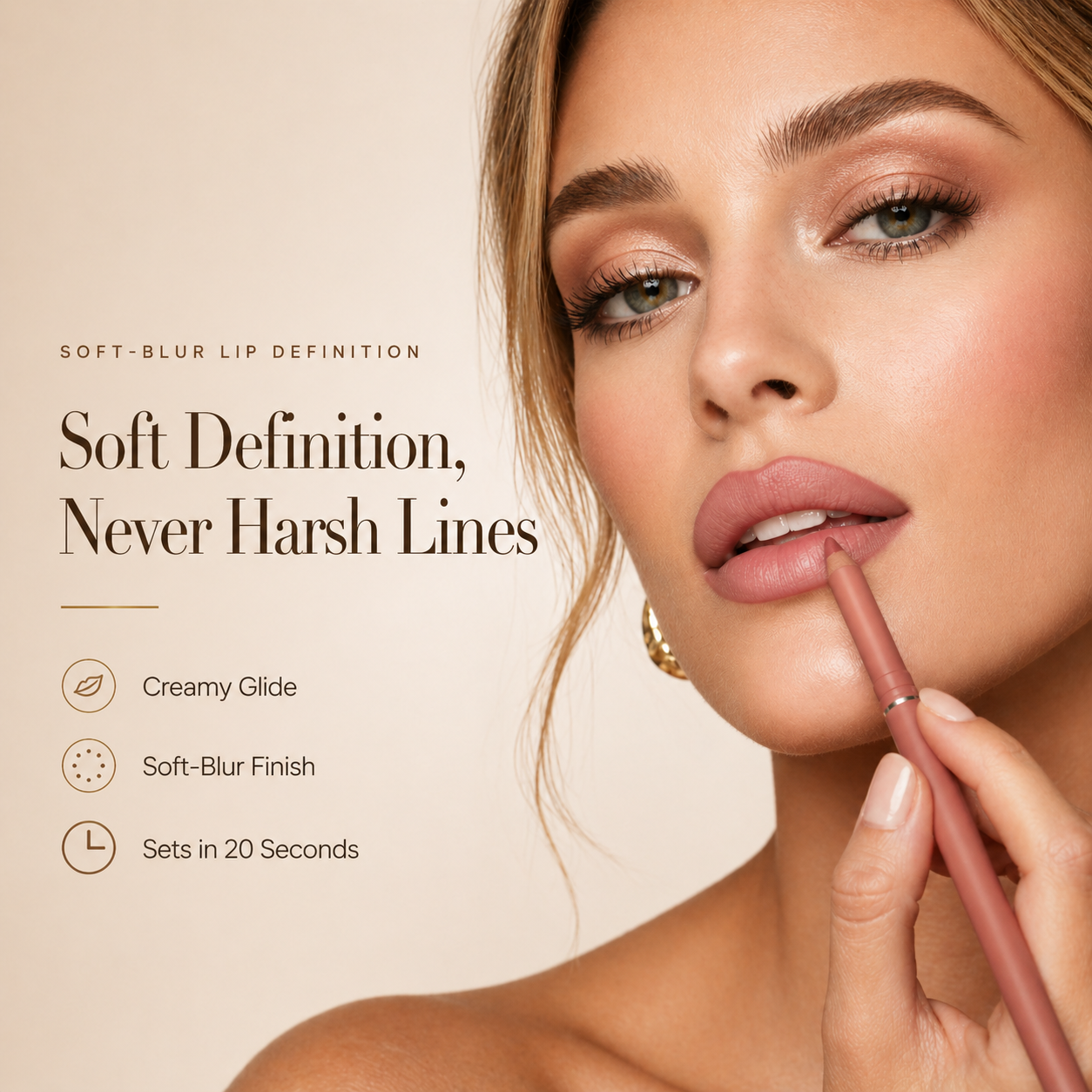 💄LOVILDS Easy Glide Lip Liner — Creamy, Blendable Color with Smooth Application