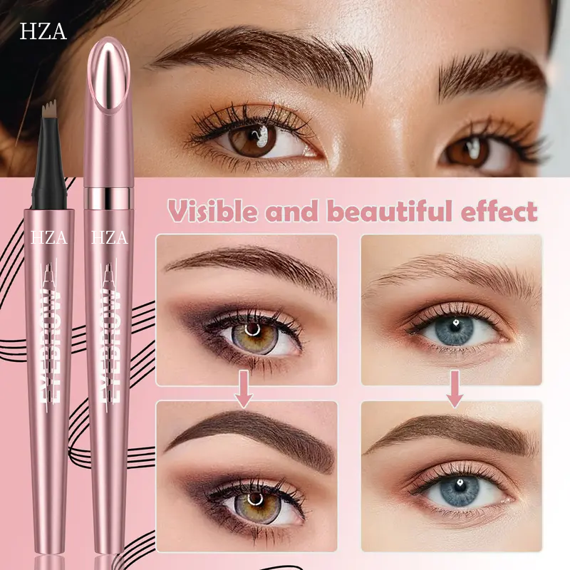 Micro-Fork Eyebrow Pencil: Waterproof, Natural Hair-Like Strokes & Long-Lasting