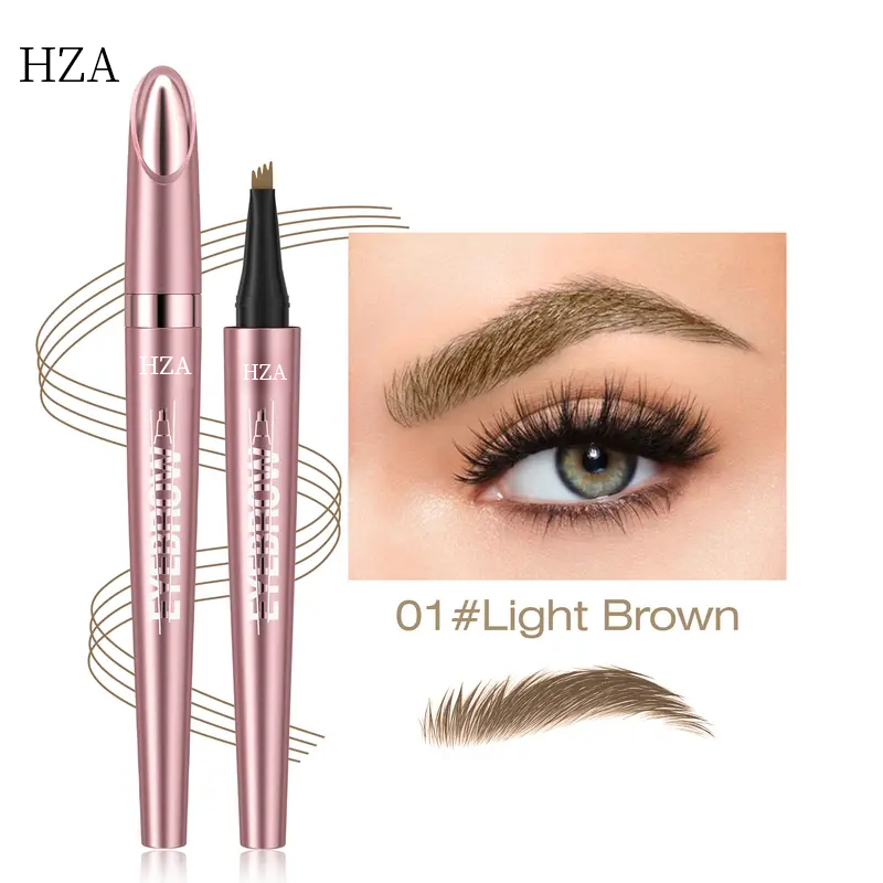 Micro-Fork Eyebrow Pencil: Waterproof, Natural Hair-Like Strokes & Long-Lasting