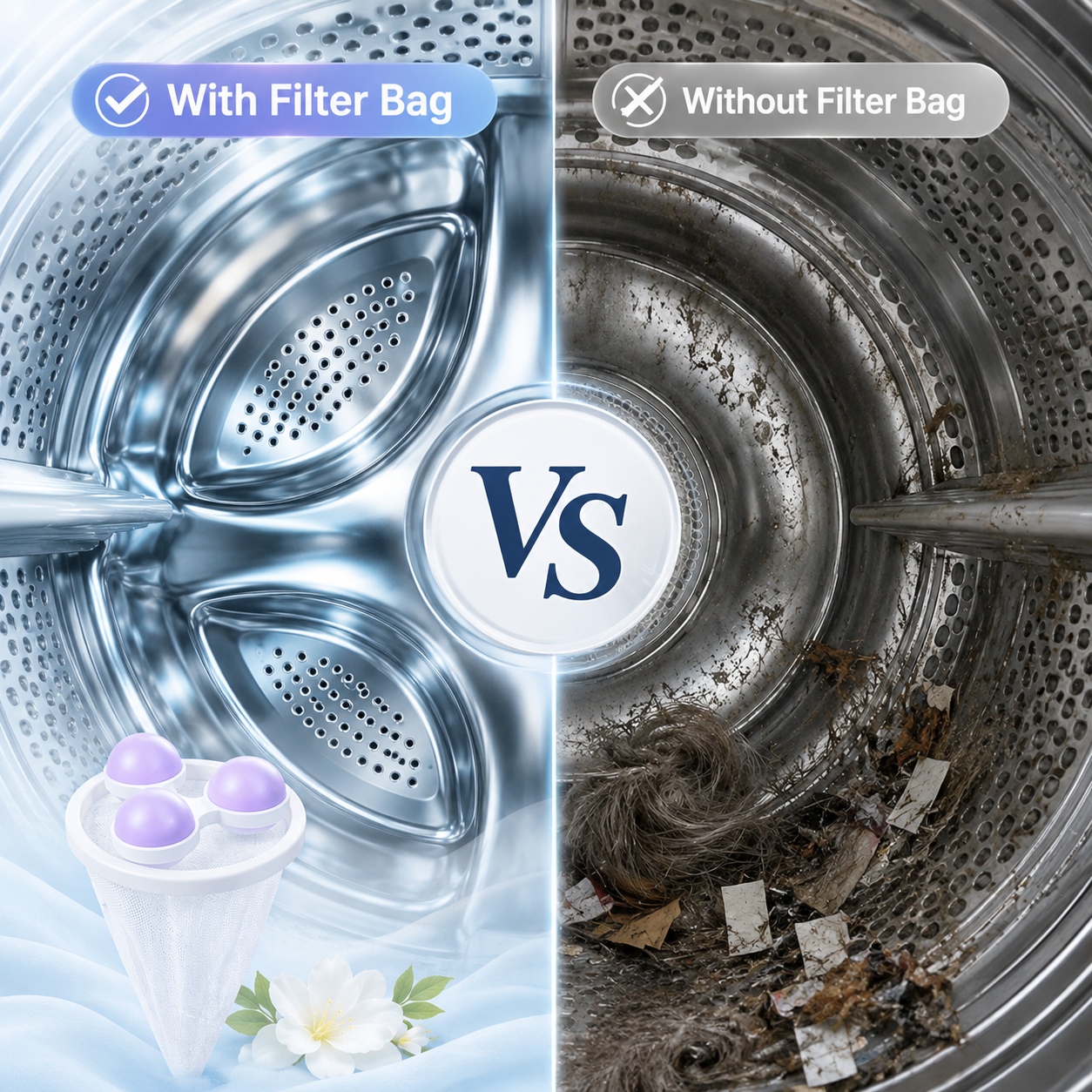 Washing Machine Mesh Bag Hair Filter
