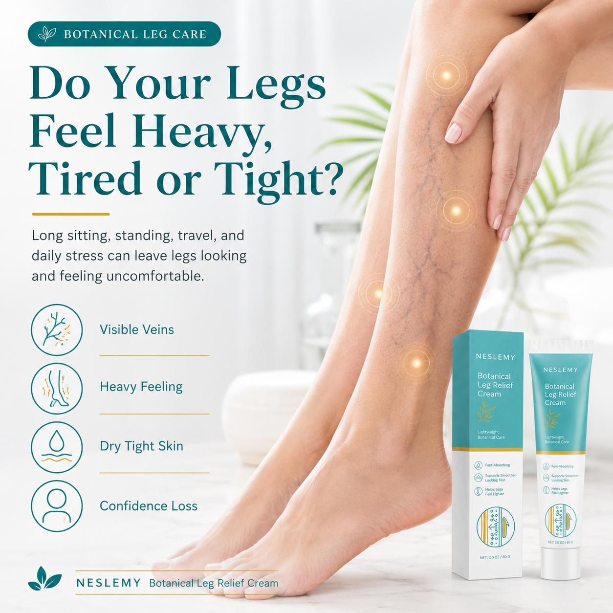 Last Day Buy 1 Get 1 Free ✨Herbal Varicose Veins Cream, Leg Relief Care🦵