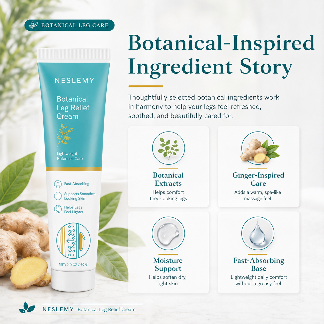 Last Day Buy 1 Get 1 Free ✨Herbal Varicose Veins Cream, Leg Relief Care🦵