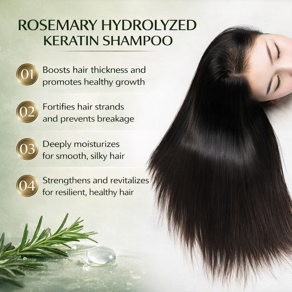 🔥 Thicker, Stronger Hair Starts Here — Rosemary Keratin Shampoo That Works