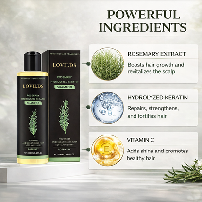 🔥 Thicker, Stronger Hair Starts Here — Rosemary Keratin Shampoo That Works