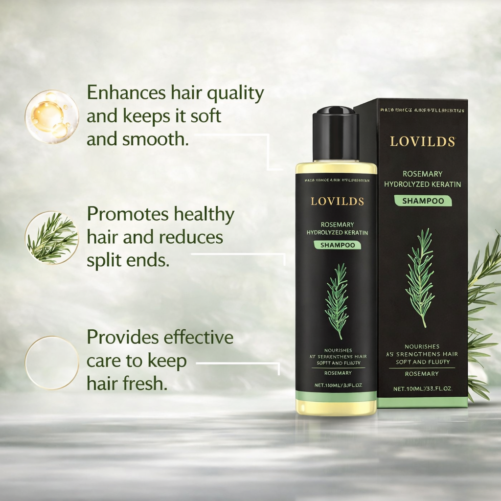 🔥 Thicker, Stronger Hair Starts Here — Rosemary Keratin Shampoo That Works