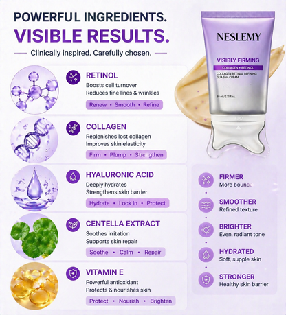 NESLEMY Profile Refining Cream with Built-In Gua Sha Applicator