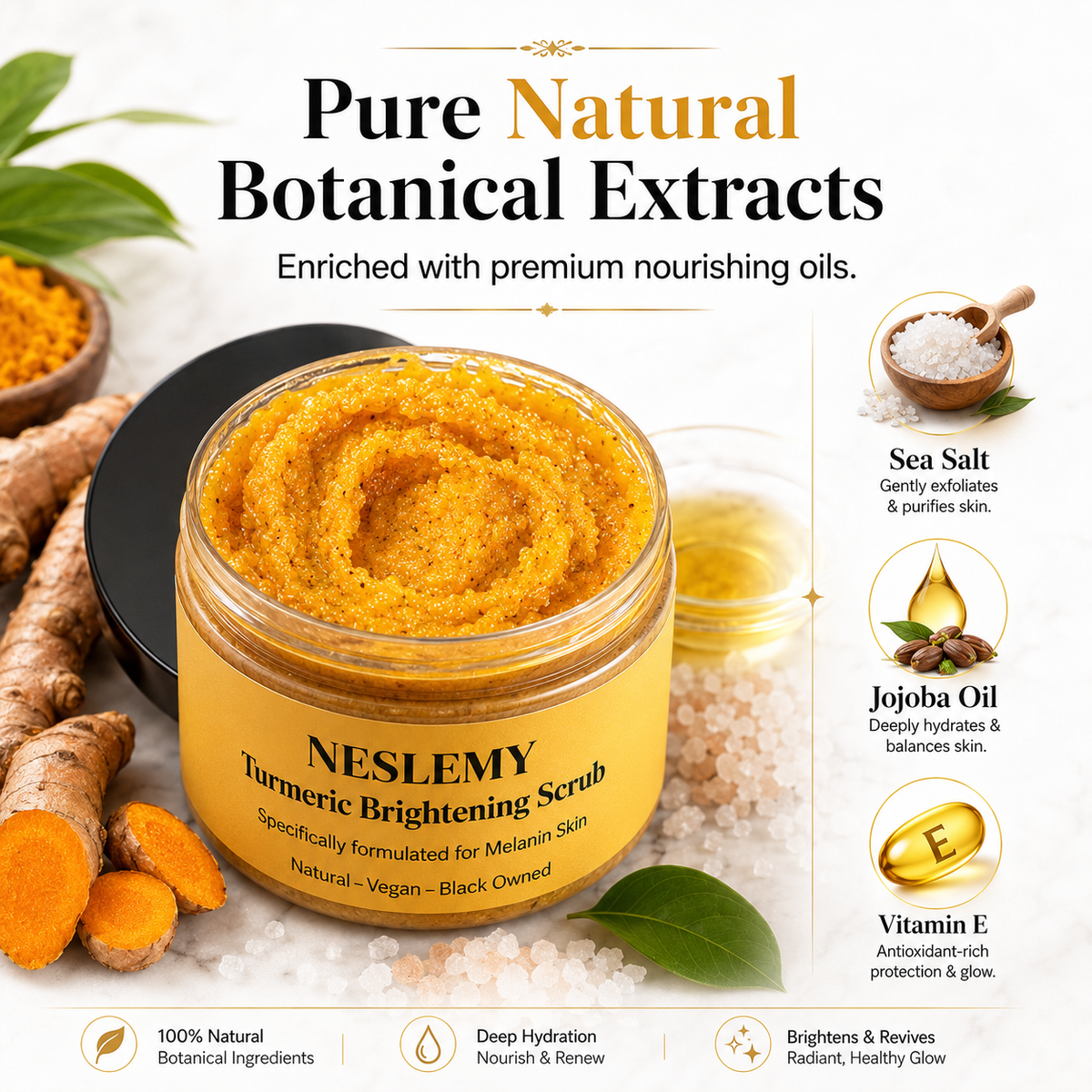 🔥Last Day Buy 1 Get 1 Free ✨Turmeric Exfoliating Body Scrub