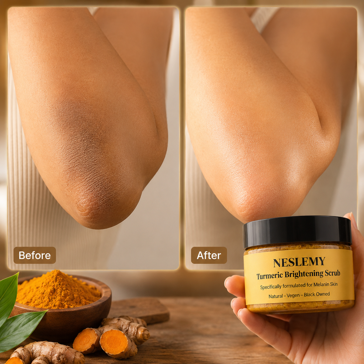 🔥Last Day Buy 1 Get 1 Free ✨Turmeric Exfoliating Body Scrub
