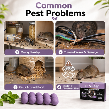 🐭 12-Pack Rodent Repellent Balls, Effective Pest Control Solution