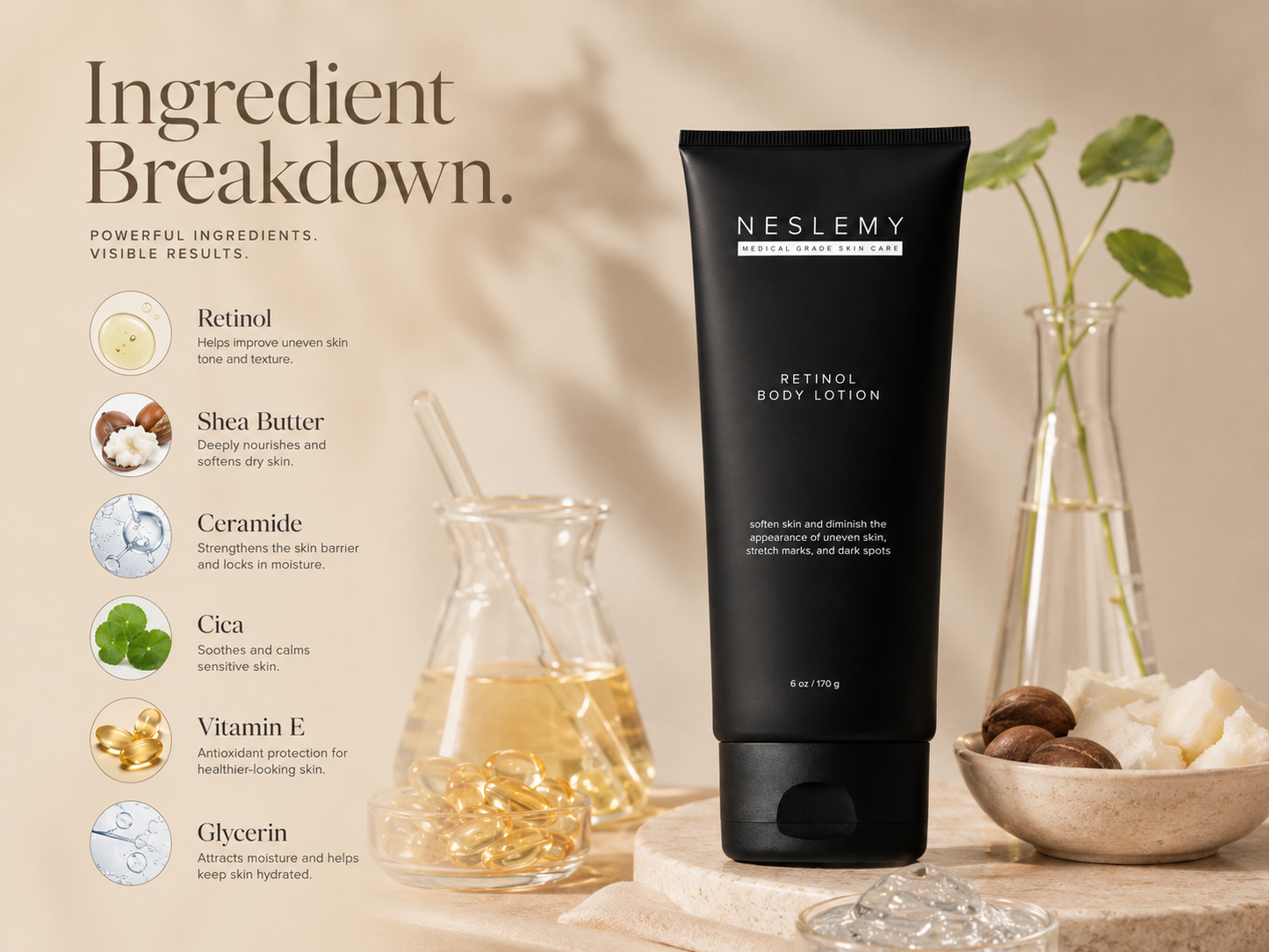 Buy 1 Get 1 Free🔥NESLEMY Retinol Body Lotion