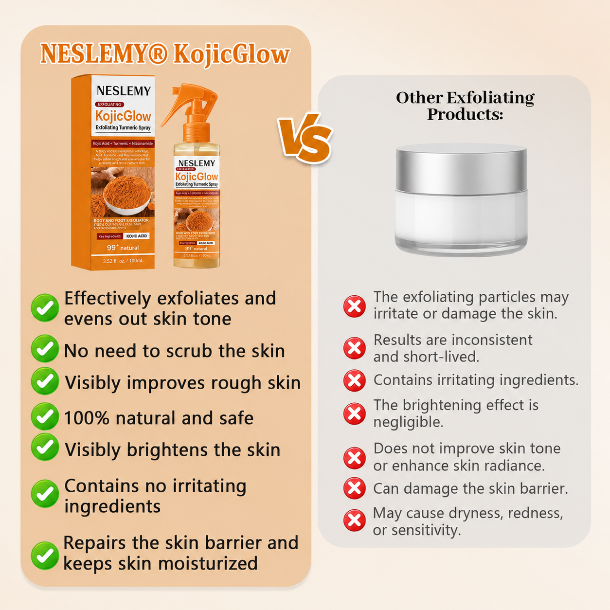 Last Day⏰Buy 1 Get 1 Free🔥NESLEMY® KojicGlow Exfoliating Turmeric Spray