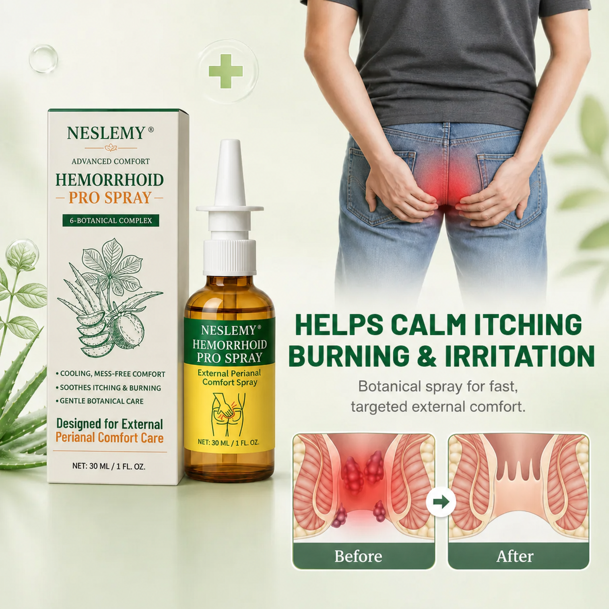 NESLEMY® Advanced Comfort Hemorrhoid PRO Spray