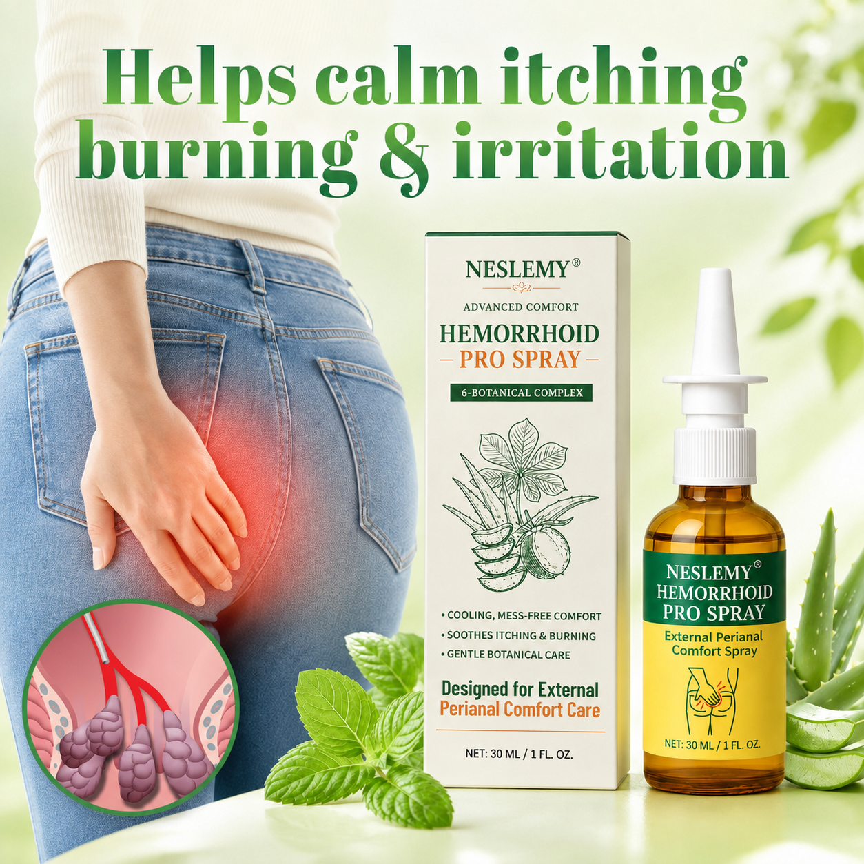 NESLEMY® Advanced Comfort Hemorrhoid PRO Spray