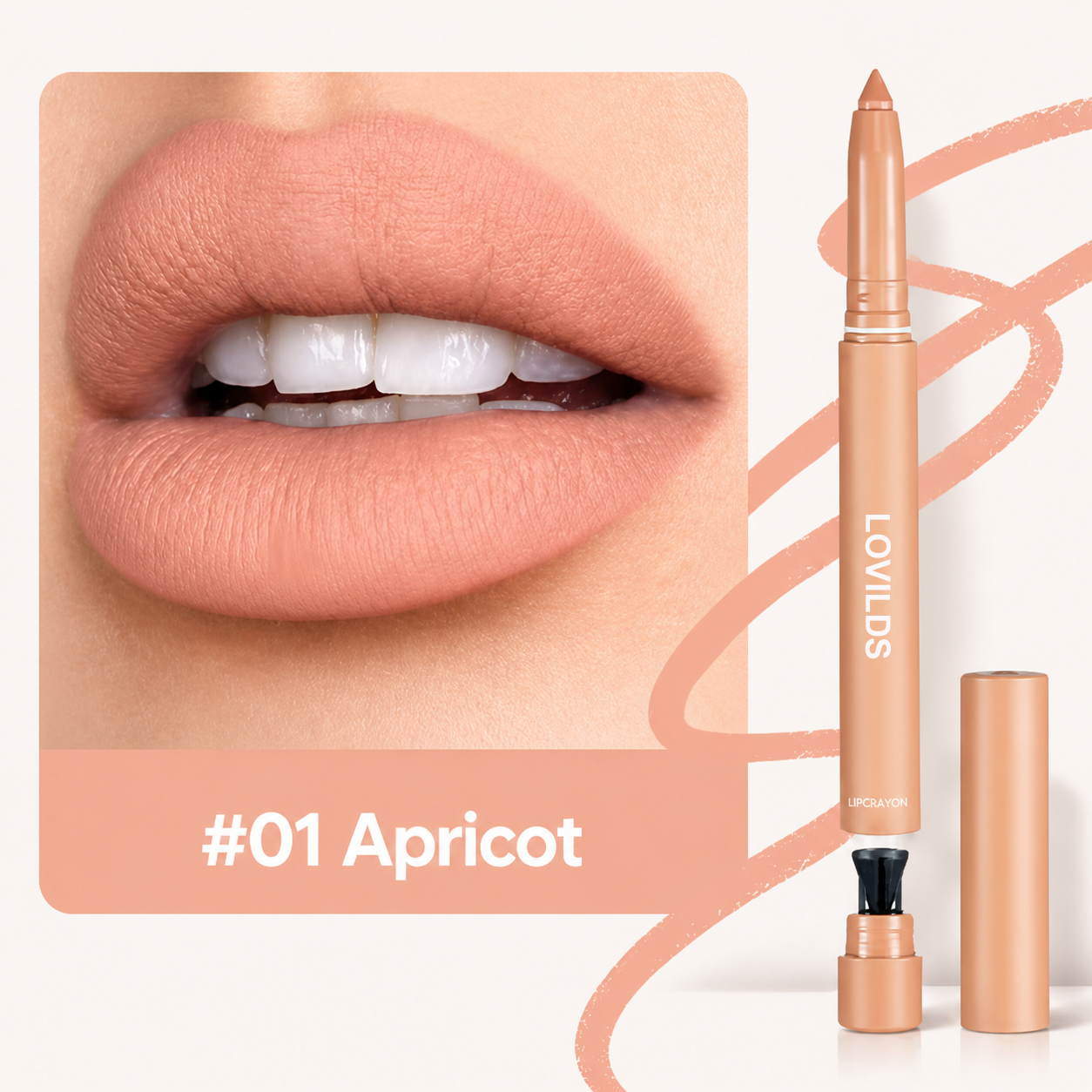💄LOVILDS Easy Glide Lip Liner — Creamy, Blendable Color with Smooth Application