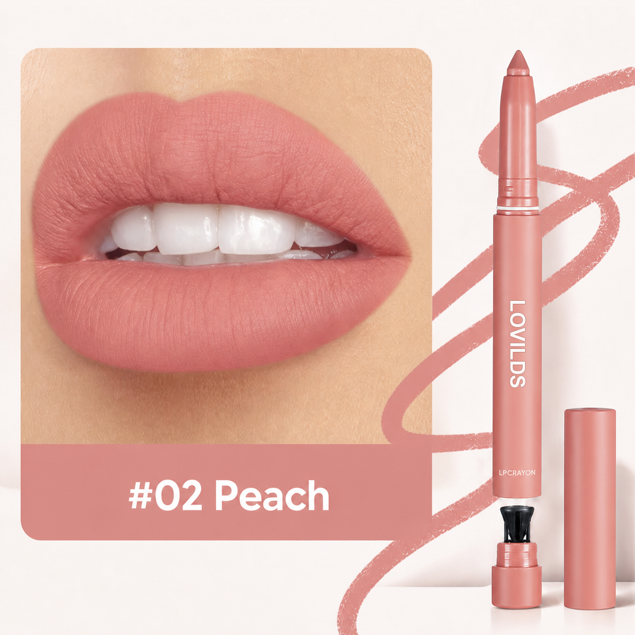 💄LOVILDS Easy Glide Lip Liner — Creamy, Blendable Color with Smooth Application