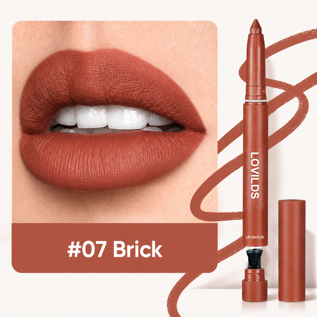 💄LOVILDS Easy Glide Lip Liner — Creamy, Blendable Color with Smooth Application