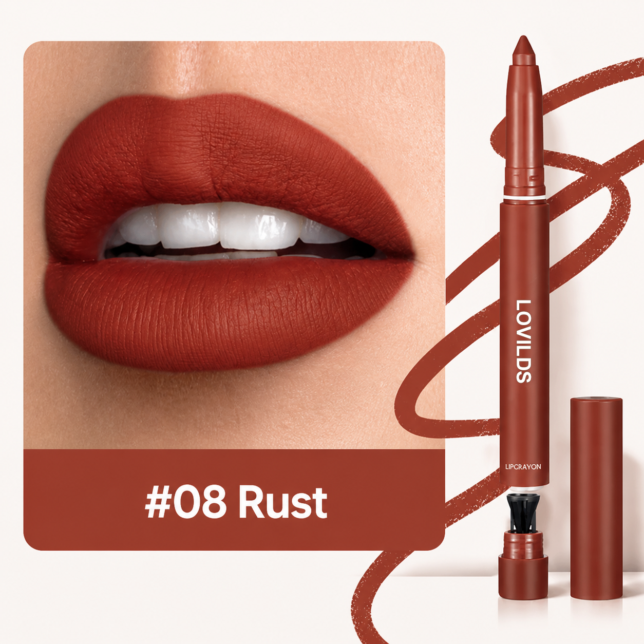 💄LOVILDS Easy Glide Lip Liner — Creamy, Blendable Color with Smooth Application