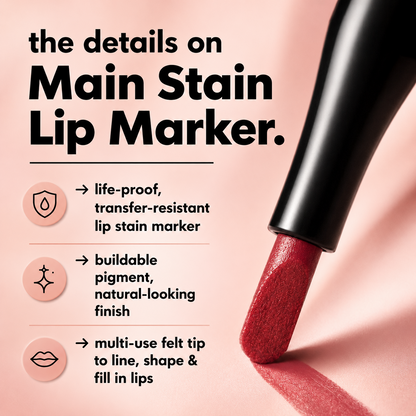 Final 3 hours 50% off:🌸 Long-Lasting Lip Liner Stain Marker – Precise Definition & Smooth Color