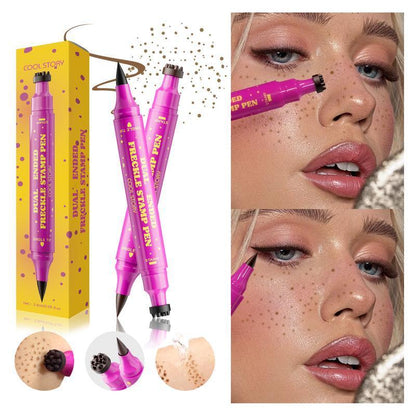 Waterproof Faux Freckle Pen – Realistic Freckle Stamp & Fine Tip Eyeliner for Daily Makeup, Cosplay & Photo-Ready Looks