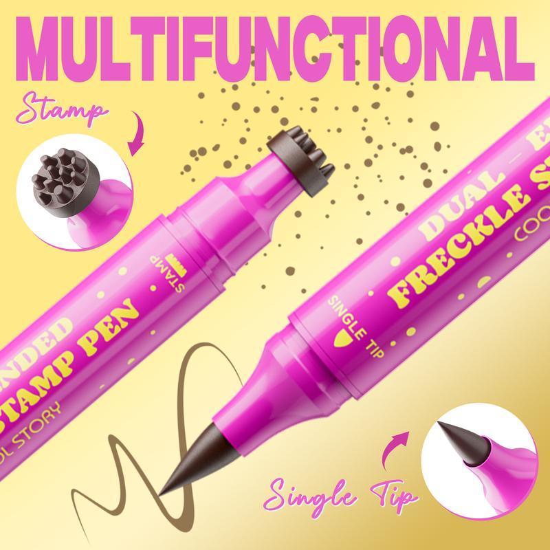 Waterproof Faux Freckle Pen – Realistic Freckle Stamp & Fine Tip Eyeliner for Daily Makeup, Cosplay & Photo-Ready Looks